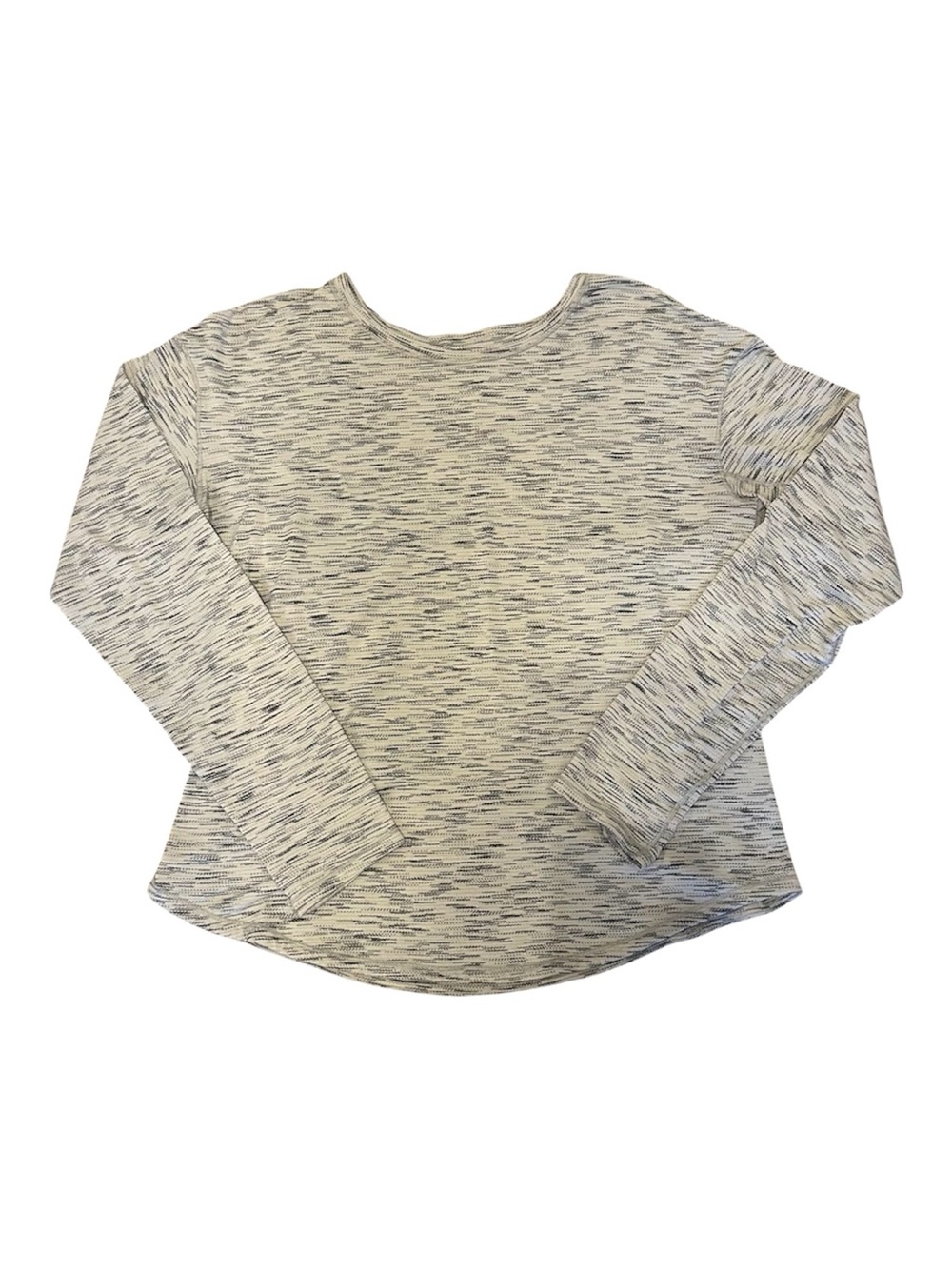 Lululemon Light Gray Space-Dye Long Sleeve Women’s Exercise Yoga Top